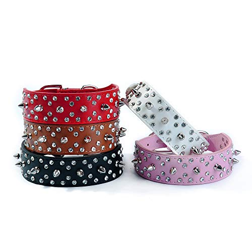 Collier pour chien réglable en cuir synthétique - 4