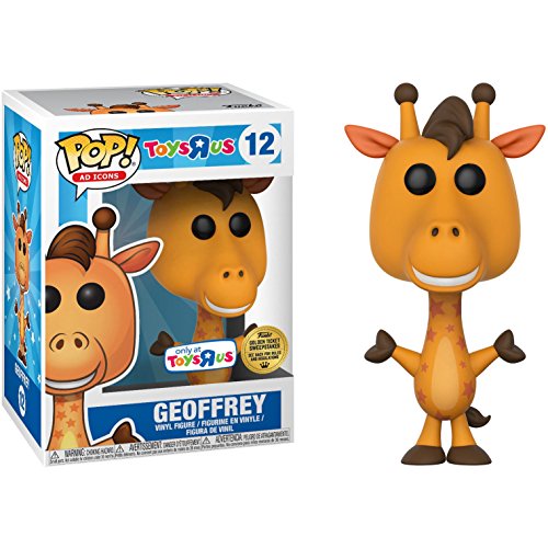 Funko Geoffrey [Golden Ticket] (Toys R Us Exclusive) POP! Ad Icons Vinyl Figure + 1 American Cartoon Themed Trading Card Bundle (24732)