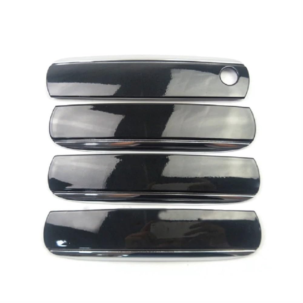 Mlhoghigd One Color Door Handle 4Pcs Set Car Outside Exterior Door Handle Cover Cap For For A6 For C6 2005 2006 2007 2008 2009 2010 2011 Lhd