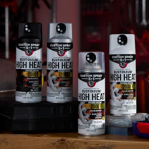 Rust-Oleum High Heat 5-in-1 Spray Paint, Flat White - image 4