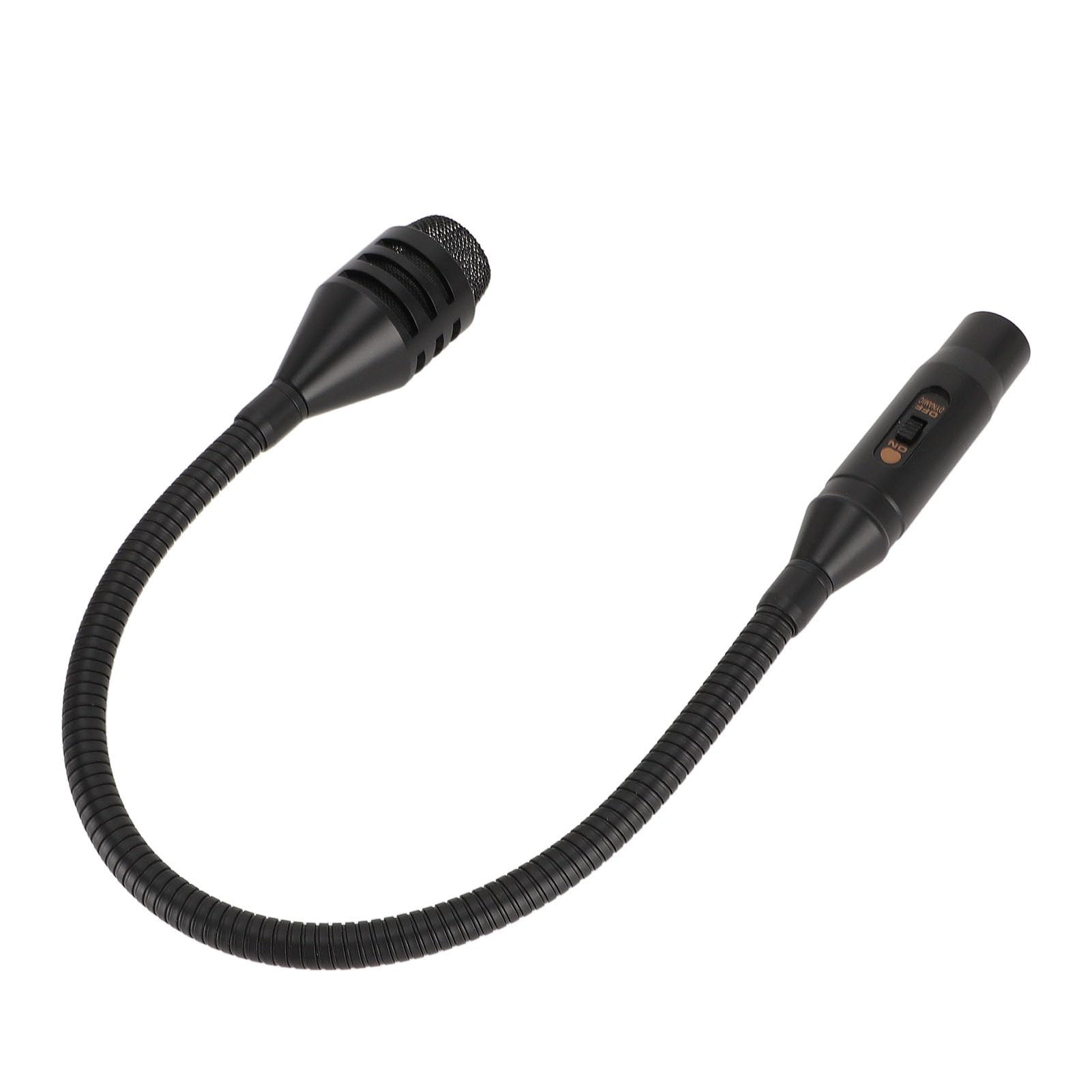 Dynamisches Schwanenhalsmikrofon für Gesangsanwendungen, 3-poliges XLR-Mikrofon, DJ-Mikrofon. Professionelles XLR-Schwanenhalsmikrofon für die Bühne
