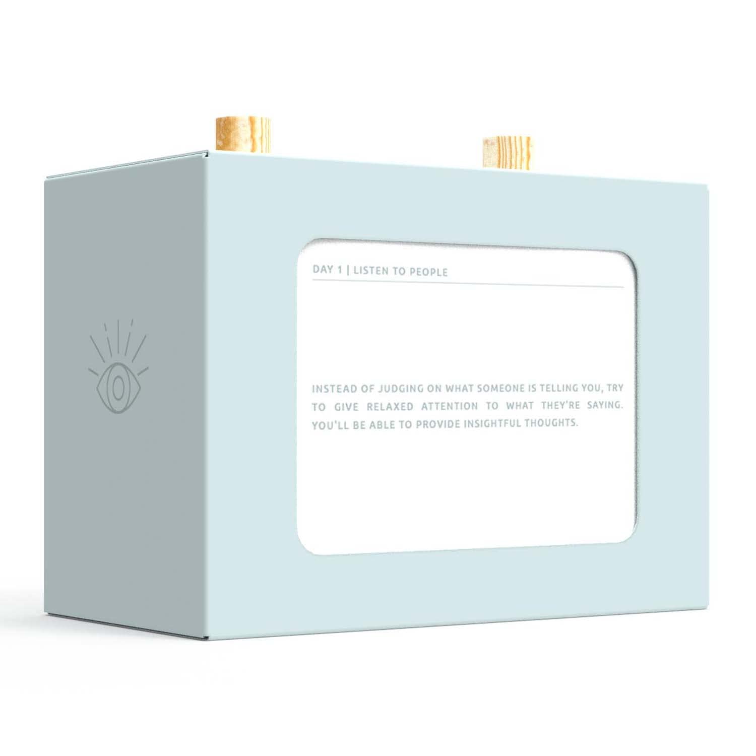 Pikkii Learn Mindfulness in 90 Days Scroll Box | Daily Step by Step Guide to Mindfulness | Wellbeing Gift Box