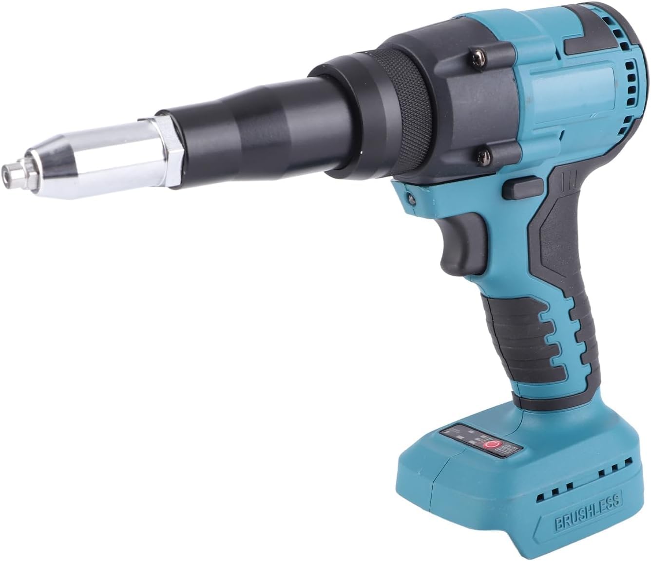 Rivettatrice Elettrica con doppia Batteria 98V 6Ah 250Nm 0-2600/0-3200Giri/min Motore Brushless per Rivetti Ciechi Ø3,2-4,8mm Rivettatrice Portatile con Luce LED