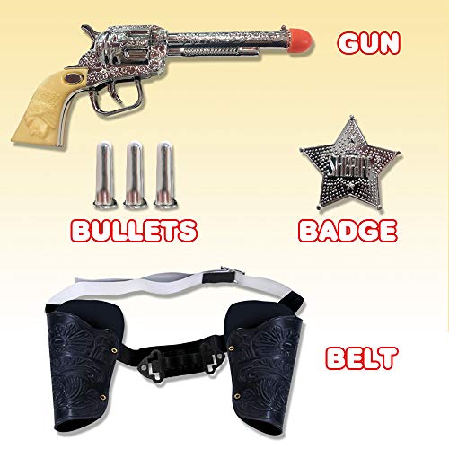 Artcreativity AC-861 Cowboy Toy Gun Holster And Belt 9 Piece Set thumb #2