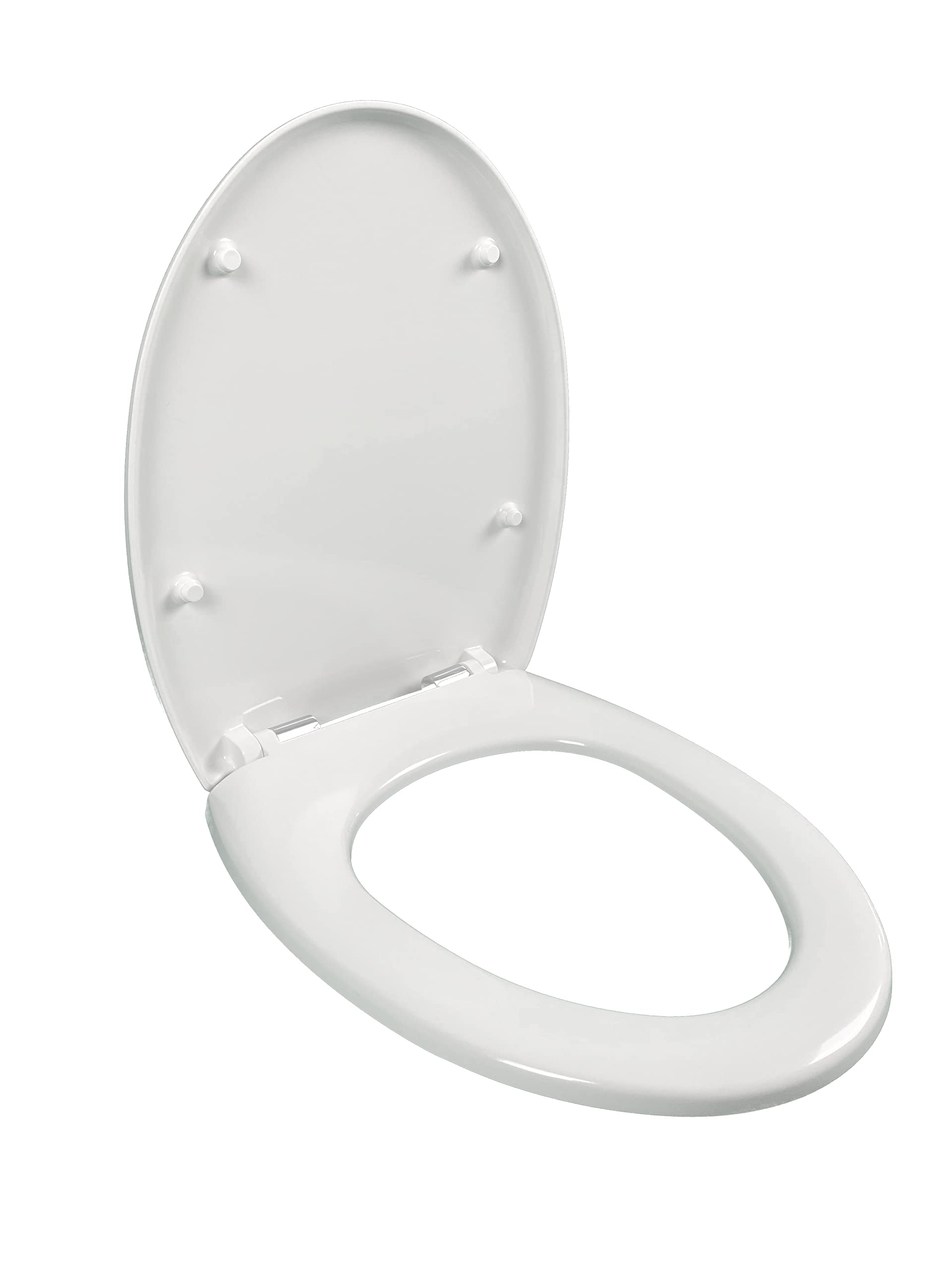 JACOB DELAFON Asiento inodoro OLA/PATIO caída normal Thermodur Bisagras metálicas inoxidables Blanco E4303-00