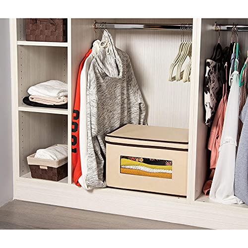 Juvale Foldable Storage Bins, Fabric Cubes (Cream, 16.2 X 10 X 12 In, 3 Pack) #TOP2