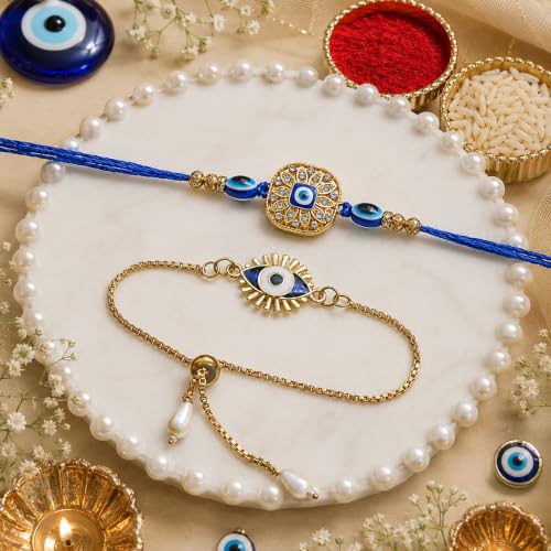 Image of Dreamica Rakhi Set for Brother with Greeting Card And Tilak Set