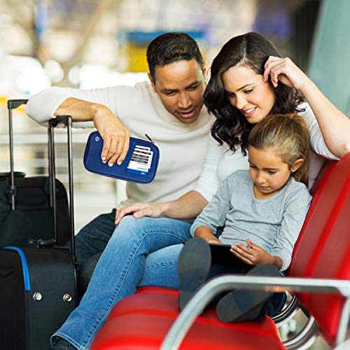 TENDYCOCO Carteira para passaporte com bloqueio de RFID e alça para homens e mulheres