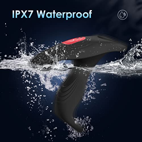 Image of jodiyece Male Masturbator Penis Pump - Male Sex Toys for Men Sex Toy Pocket Pussies 7 Thrusting Rotating Vibrating Sucking Licking Stroker Adult Toys Vacuum Pumps & Enlargers LCD APP (Balck-red)