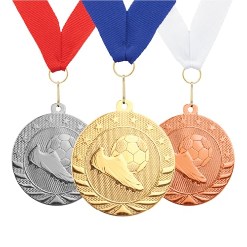 Gem Awards Soccer Medals - 2' 2.5' Engravable Personalized Custom Medals Trophy Award with Neck...