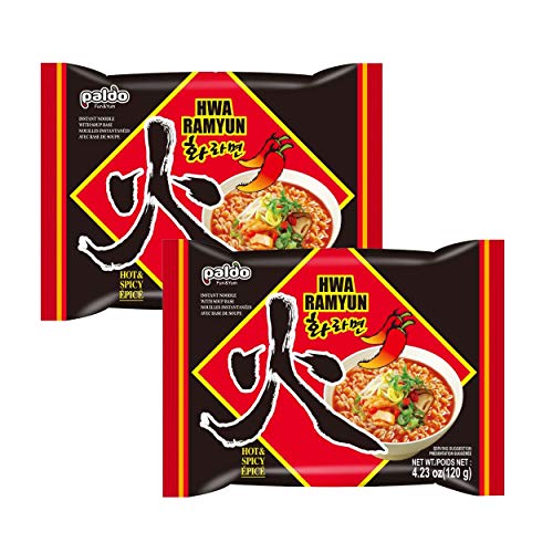Image of Paldo Hwa Ramyun Instant Vegetarian Noodles 240 Grams Pack Of 2 (120G X 2)