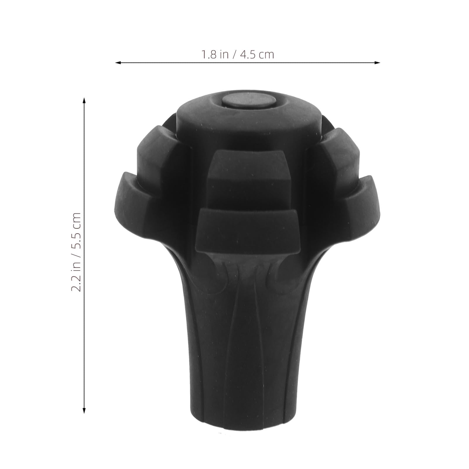 HEMOTON Slip Walking Stick Tip Protector Durable Replacement Tips for Trekking Poles Easy Installation for Hiking and Outdoor Activities Enhanced Grip and Stability