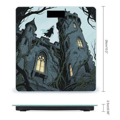 Báscula Digital de Baño Ghost Castle con Vidrio Templado miniatura 2