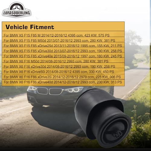 LUFASODERLING F15 Luftbalg Hinten Kompatibel mit BMW X5 F15 F85,Kompatibel mit BMW X6 F16 F86 37126795014 37126795013 37 12 6 795 013, 37 12 6 795 014