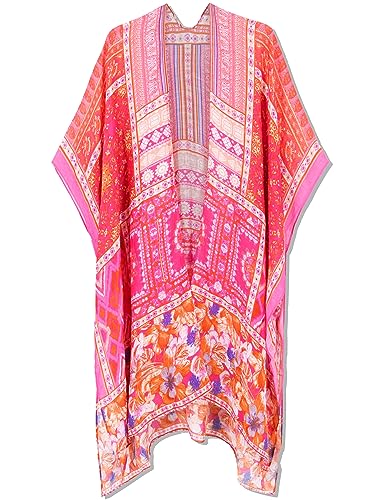 Image of Moss Rose Women Summer Bikini Kimono Bathing Suit Cover Ups for Swimwear