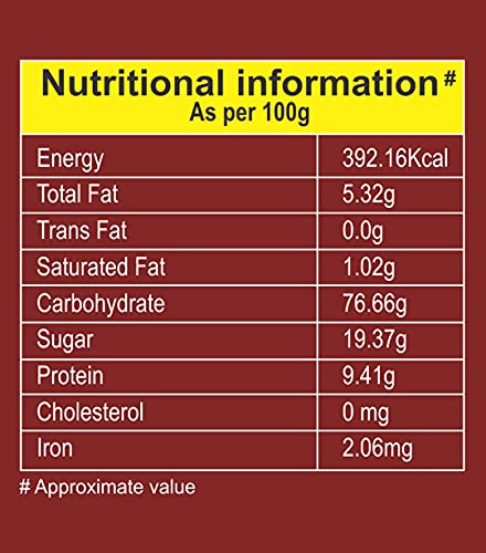 8AM Muesli Cranberry, Tasty, Nutritious and Healthy Snacks, Include Whole Grains and Seeds, 425 gm Set of 2 1