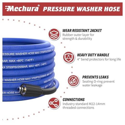 MECHURA 100FT High-Pressure Washer Hose