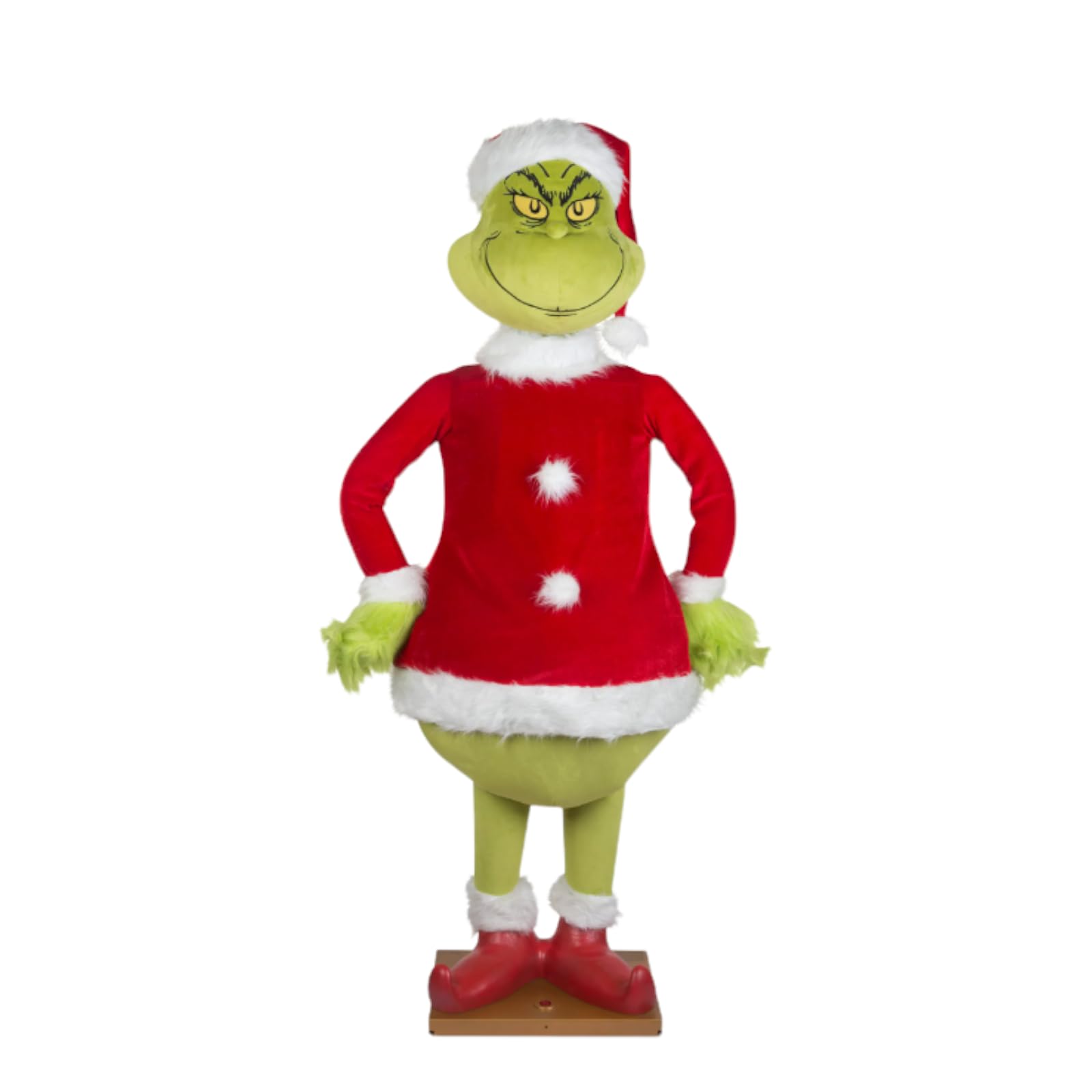 Life-Sized Animated Singing Dancing Grinch Christmas Décor. 6.5ft Tall. Great for Children and Adults. for Indoor and Covered Outdoor Use.