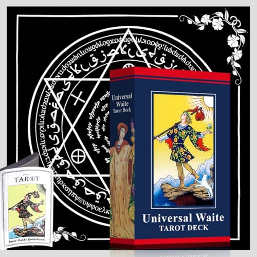Image of Ahamo 78 Original Tarot Cards Deck with Meanings - Classic Tarot Card Set for Beginners & Professionals | Spiritual Divination & Guidance Oracle Deck