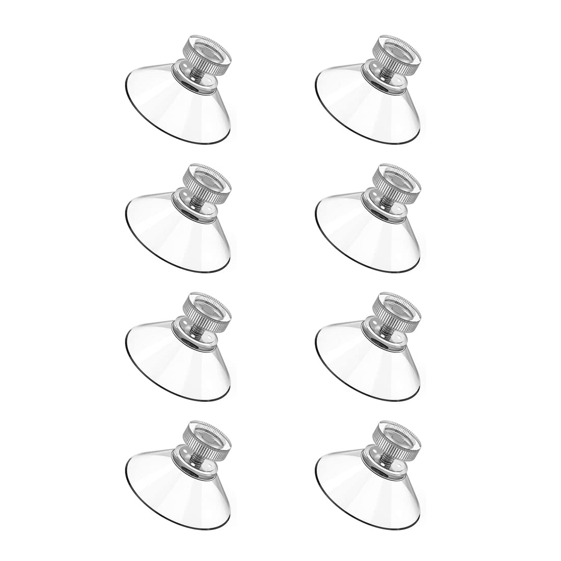 Ventose Per Mobili In Rattan E Vetro - 8 Pezzi Da 41 Mm Con Vite M4, Presa Extra Forte