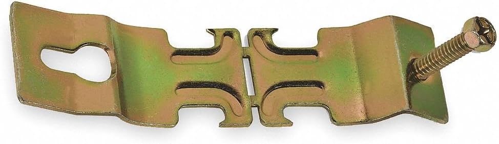 Angler Pipe Clamp, 1-1/2 In, Gold, PK10