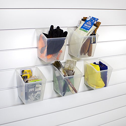 Proslat 3220 Probin Storage Bin Designed For Pvc Slatwall, Deep, 5-Pack #TOP1