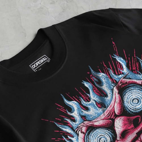Image of DopeSkill Halloween Graphic Tee Streetwear Hip Hop Hypebeast Unisex T-Shirt Sneaker Colour Matching Shirts Spooky Graphic