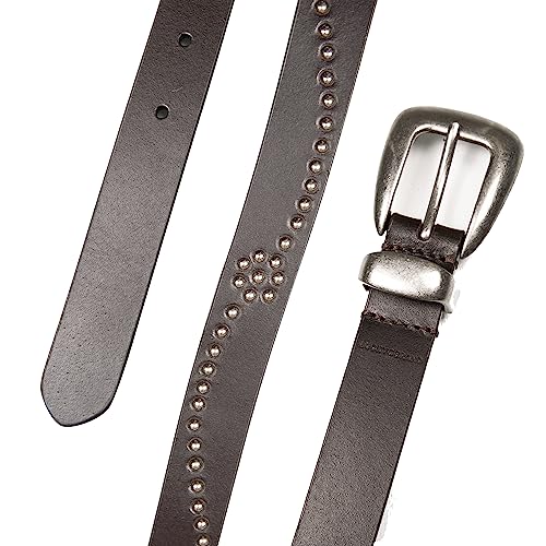 Image of Lucky Brand Women's Western Leather Belt | Classic | Fashion | Vintage | Buffalo Leather | Western-Inspired