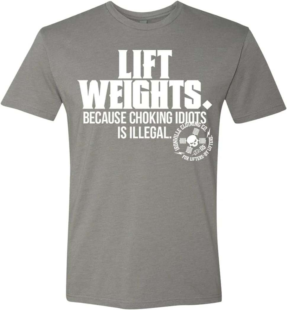 Ironville Lift Weights Weightlifting Soft Blend T Shirt