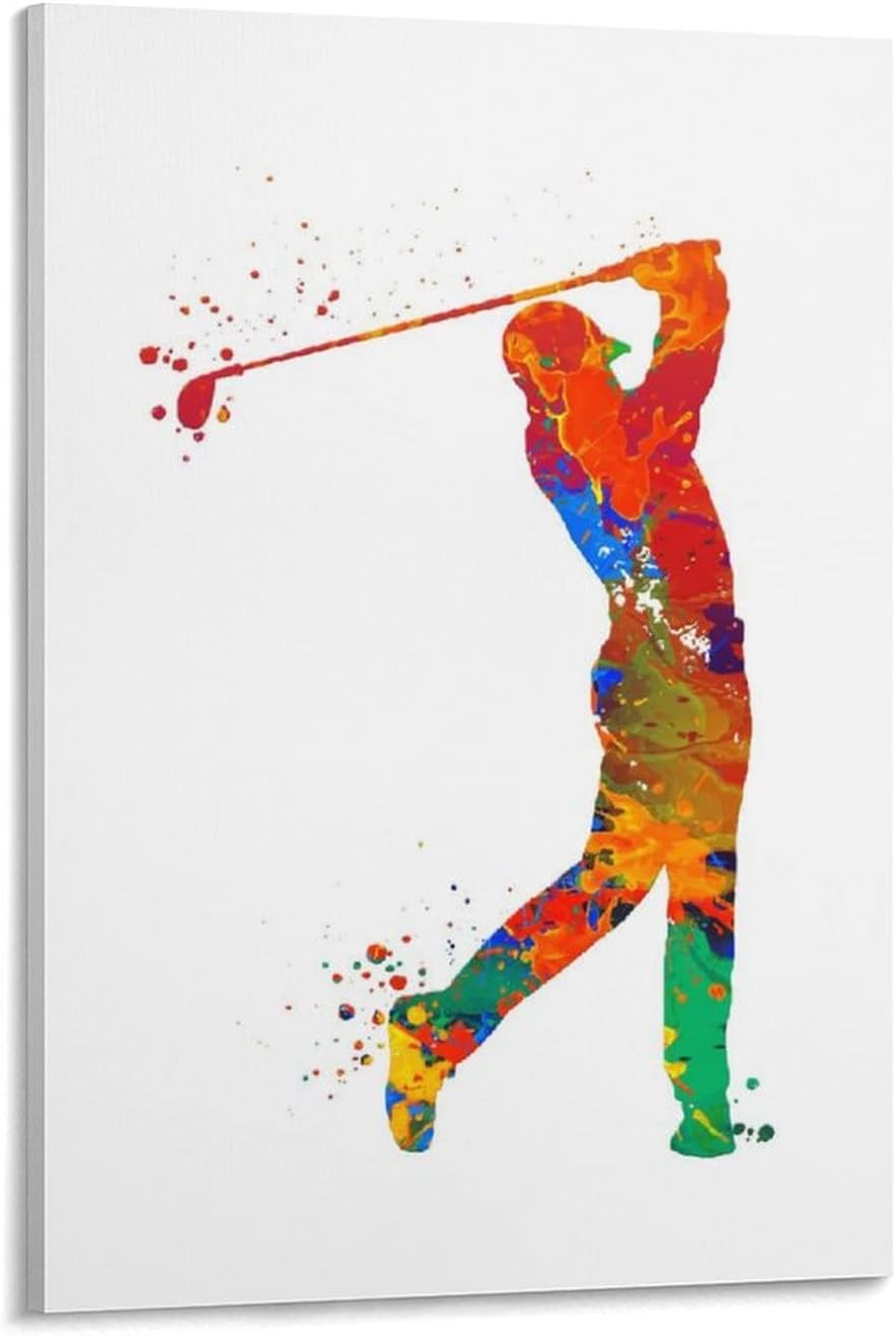 水彩ゴルフ プレーヤー男家の装飾アート パネル印刷キャンバス壁アート モダンな壁掛け絵画アートワーク インテリア装飾 Frame-s  マラソン限定クーポン】 絵画 インテリア 壁掛け 額入り 額絵 富士山【青の富士】絵画販売 東京アートラボ 玄関 床の間 和室の壁掛け 和風の ...