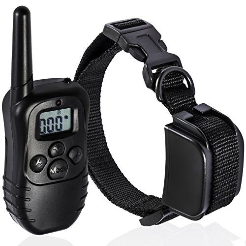 Paws & Pals Shock Collar for Dogs - Safe w/Adjustable Intensity, Waterproof, Electric Re-Chargeable Best for S/M/L/X-Large Dog Bark Remote Control Training Collar | Up-to 330 Yards, LCD, 100LV, 1 Pack