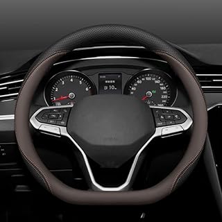 ハンドルカバー ステアリングカバー ゴルフ ポロ アルテオン T-Cross up! ザ・ビートル シャラン ティグアン ニュービートル パサート 車パーツ 汎用 sサイズ 手触りよい 通気性よい 本革 握り心地が良い 専車金属ロゴ D型 38CM インテリア 抗菌防臭 汚れ防止 柔らかい 快適 フィット感 おしゃれ 滑り止め オールシーズン対応
