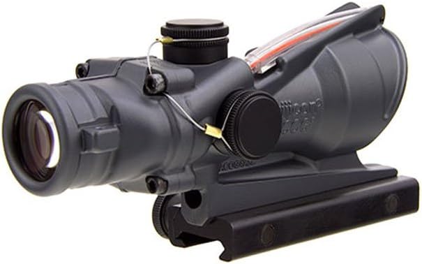 Trijicon ACOG TA31-D-100308 4x 32 Dual Illuminated Red Chevron .223 BAC Reticle Scope, Sniper Gray