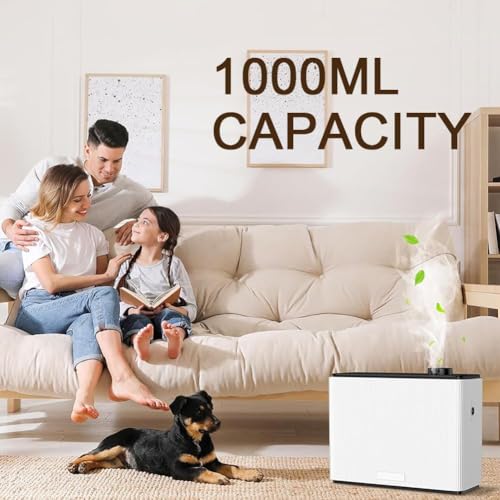 Difusor de aceite esencial de 1000 ml con ventilador integrado y modo automático para el hogar, oficina, hotel y uso comercial