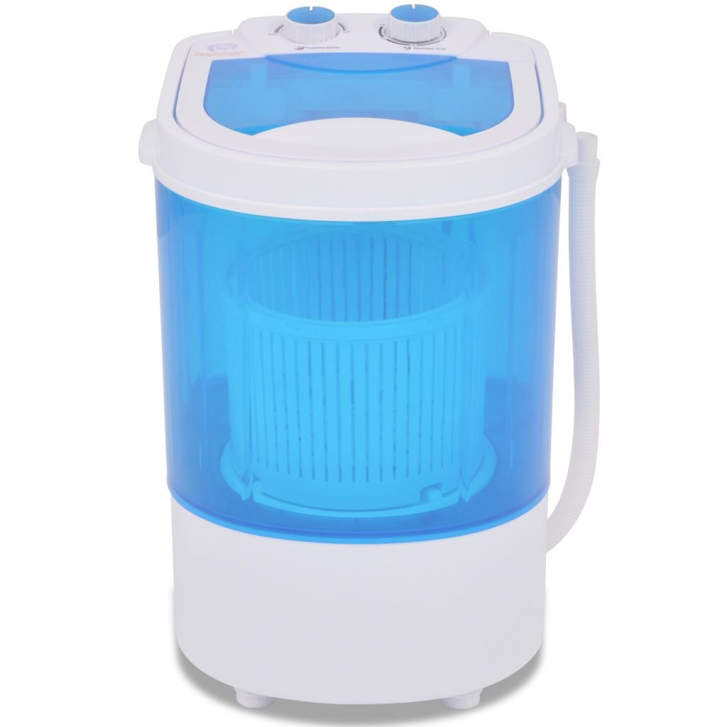 Festnight Mini Waschmaschine Campingwaschmaschine mit Schleuder und 1 Kammer 2,6 kg