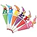 TOYANDONA 6 Pièces De Clown Marionnettes, Rétractable Doigt Marionnettes De Clown Main Marionnettes en Peluche À La Main Marionnettes pour Enfants Nouveauté Jouets