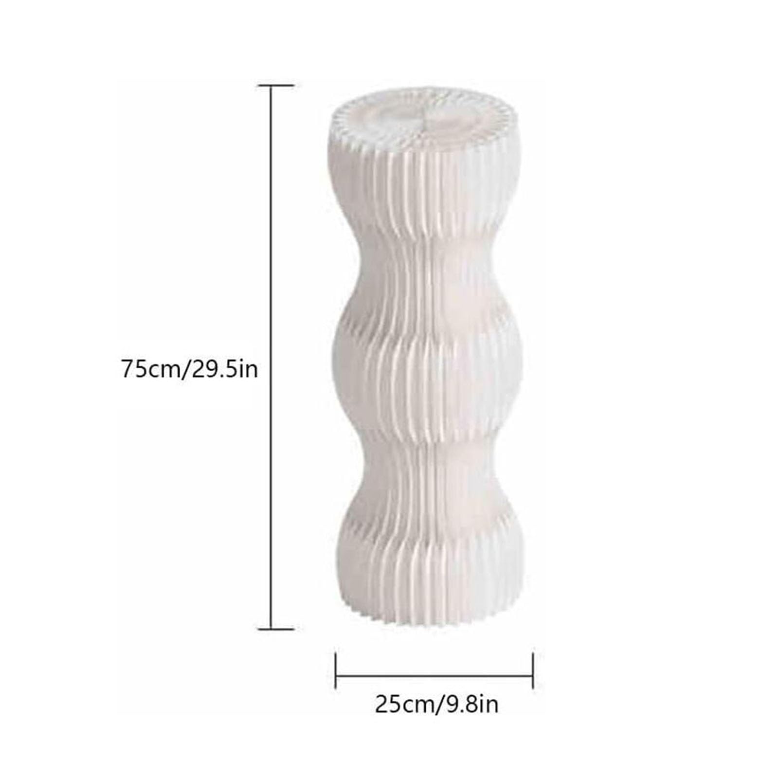 Akordeon na wesele DIY z tektury, cylindryczne stojaki kwiaty, dekoracje imprezę, kolumny papierowe(25x75cm)