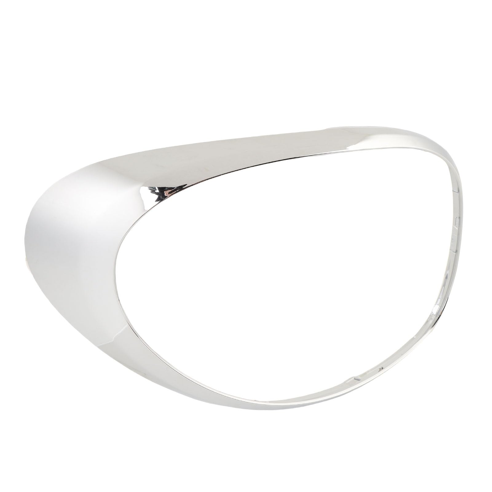 Qqmora Anello di Finitura del Fanale Posteriore Cromato Elegante Cornice Decorativa di Ricambio per Modelli 500L 2014 2018 Il Design in Plastica Ad Alta Resistenza Migliora la Pro (A sinistra: