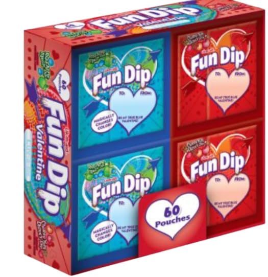 Valentine's Day Gift - Fun Dip Valentine's Day Candy, Friendship Exchange, (fun dip cherry valentines And Apple Magic Dip - (0.43 oz., 60 ct.)