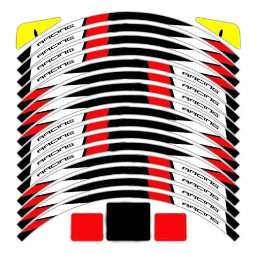 Autocollants Réfléchissants Roues Moto Aprilia Évitez le Danger Latéral