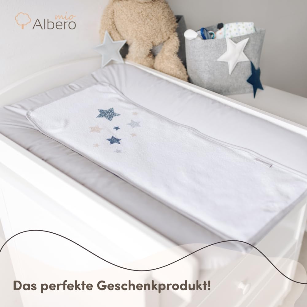 Materassino per fasciatoio, 50 x 70 cm, lavabile, per bambini, in PVC, certificato Öko-Tex (Bear)