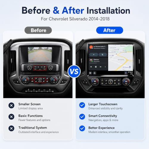 Radio Auto 13.1" Pantalla Táctil QLED Android 13 Chevy miniatura 2