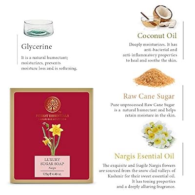 Forest Essentials Luxury Sugar Soap Nargis 125g