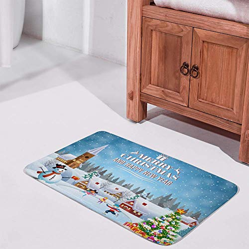Tapis de bain absorbant l'eau et antidérapant lavable en machine - 3