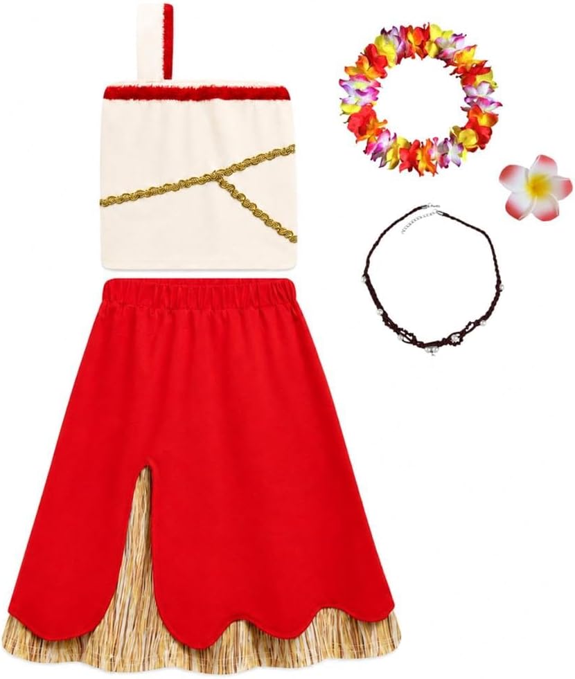 Dressy Daisy Baby Girls Tropical Island Dress Skirt Set, Size 3M-12 | Sleeveless Dress, Tulle Ruffle Straps, A-Line Skirt, Dress Up, Halloween Costume, Birthday Party