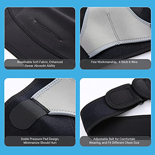 Staright Cinta de ombro ajustável para homens e mulheres Cinta de suporte do manguito rotador Cinta