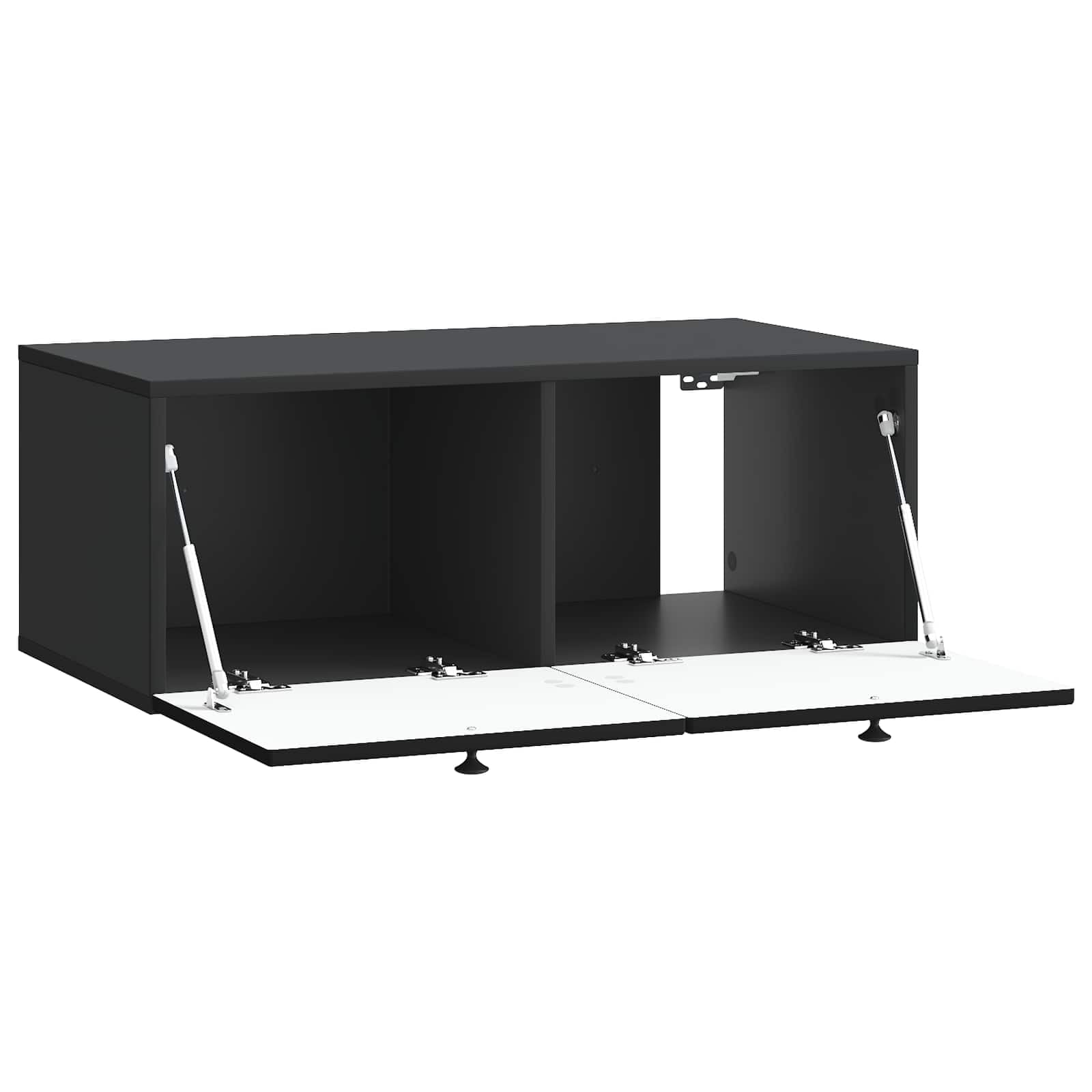 Mobile TV da parete, 78,5 x 41 x 30 cm, colore nero