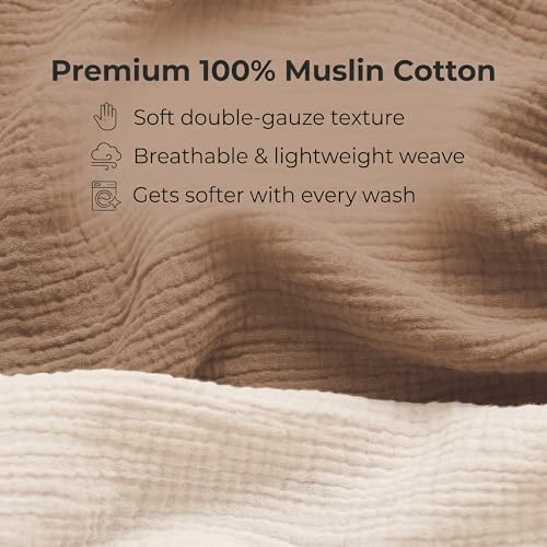Image of guruixu Muslin Baby Lounger Cover 2 Pack, 100% Cotton Infant Lounger Cover, Soft & Breathable Replacement Slipcover, Compatible with Snuggle Me Newborn Lounger (Coffee,Coffee Check)