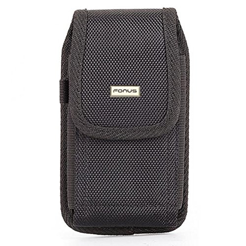Case Belt Clip Rugged Holster Canvas for Galaxy XCover Pro, Cover Pouch Carry Protective Black Compatible with Samsung Galaxy XCover Pro