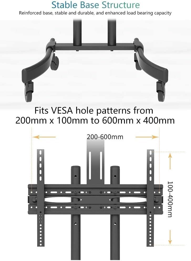 Soporte Móvil con Ruedas para TV Pantalla Plana miniatura 7